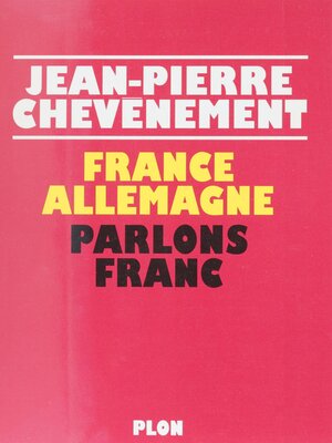 cover image of France-Allemagne